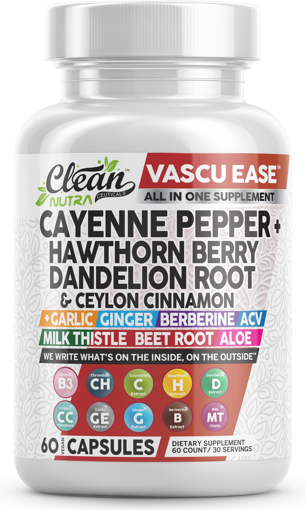 Vascu Ease Capsules by Clean Nutra | All-in-One Wellness

