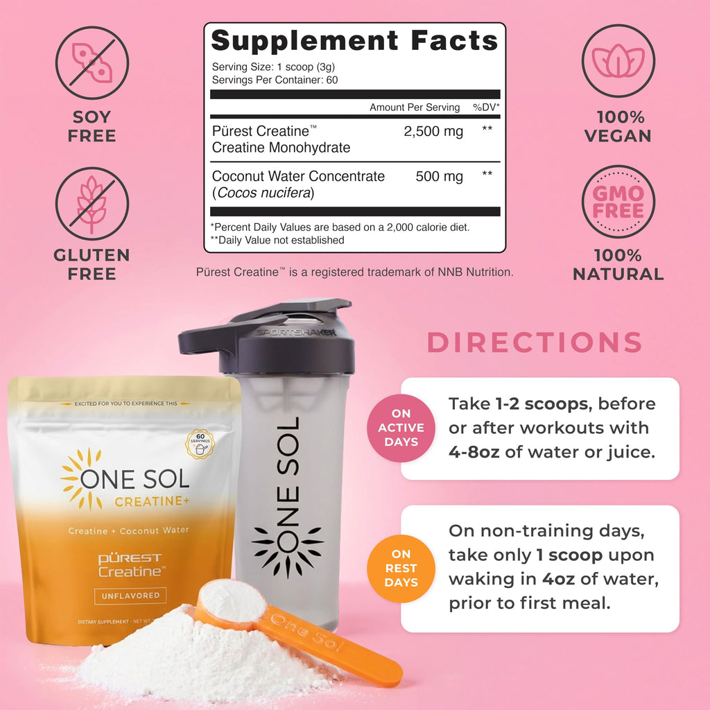 One Sol Women Creatine Powder for Muscle & Recovery

