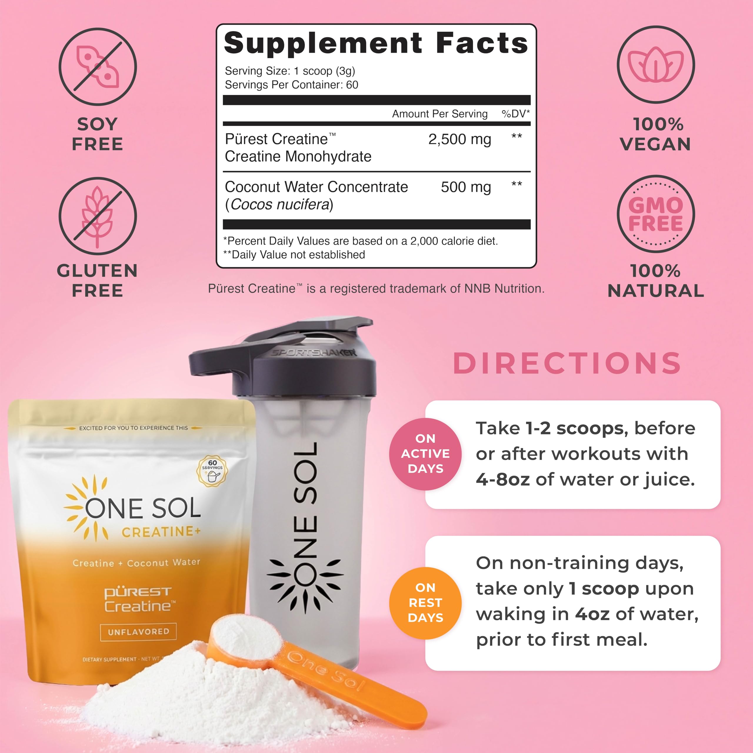 One Sol Women Creatine Powder for Muscle & Recovery


