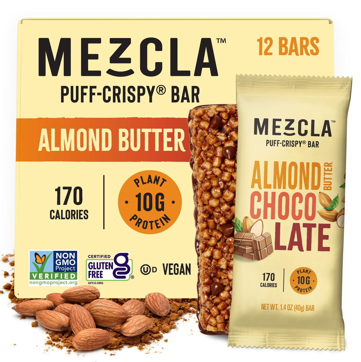 Mezcla Puff-Crispy Plant Based Protein Bars