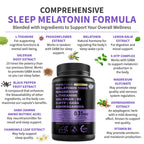Melatonin Sleep Support Capsules with Herbal Blend

