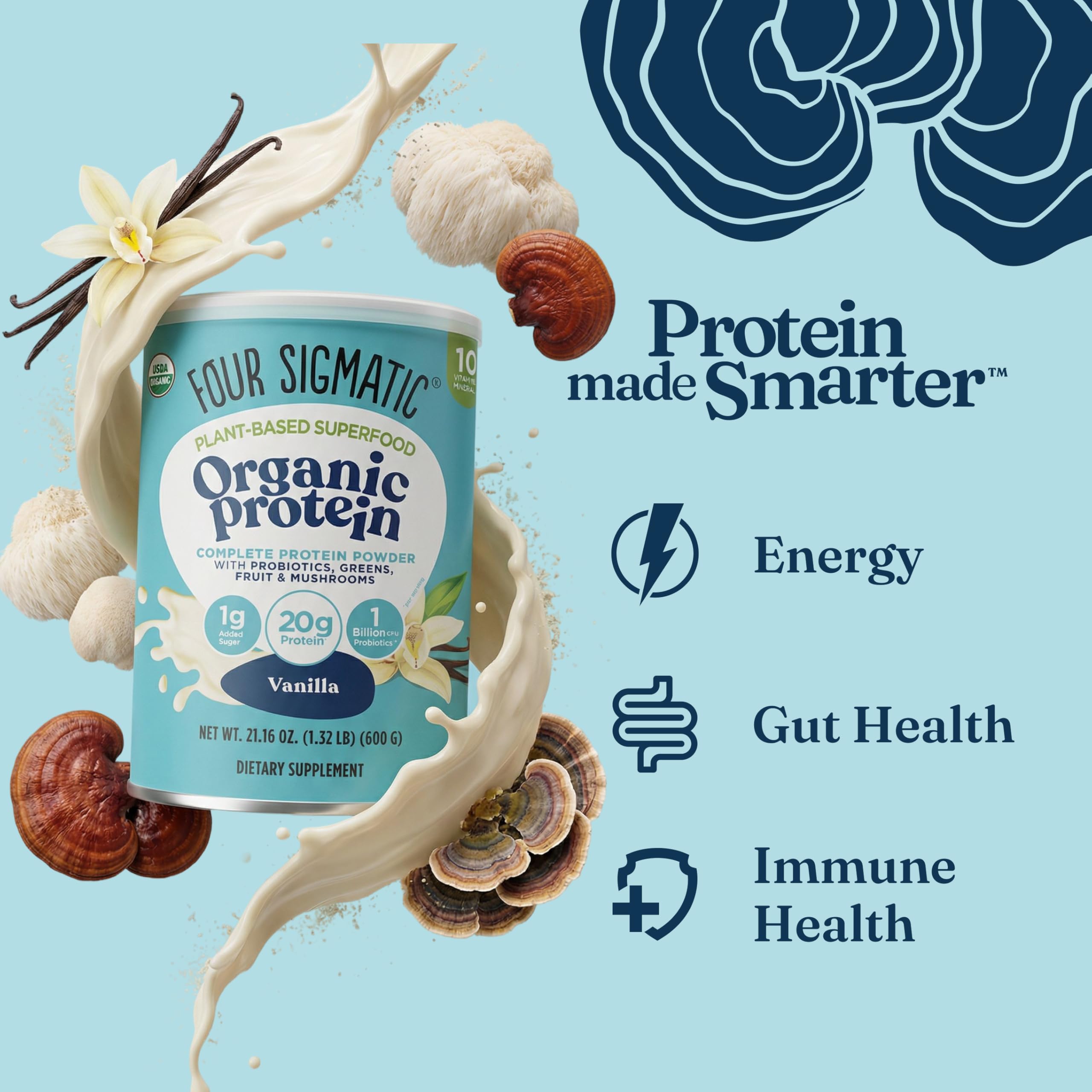 Four Sigmatic Organic Vegan Protein Powder

