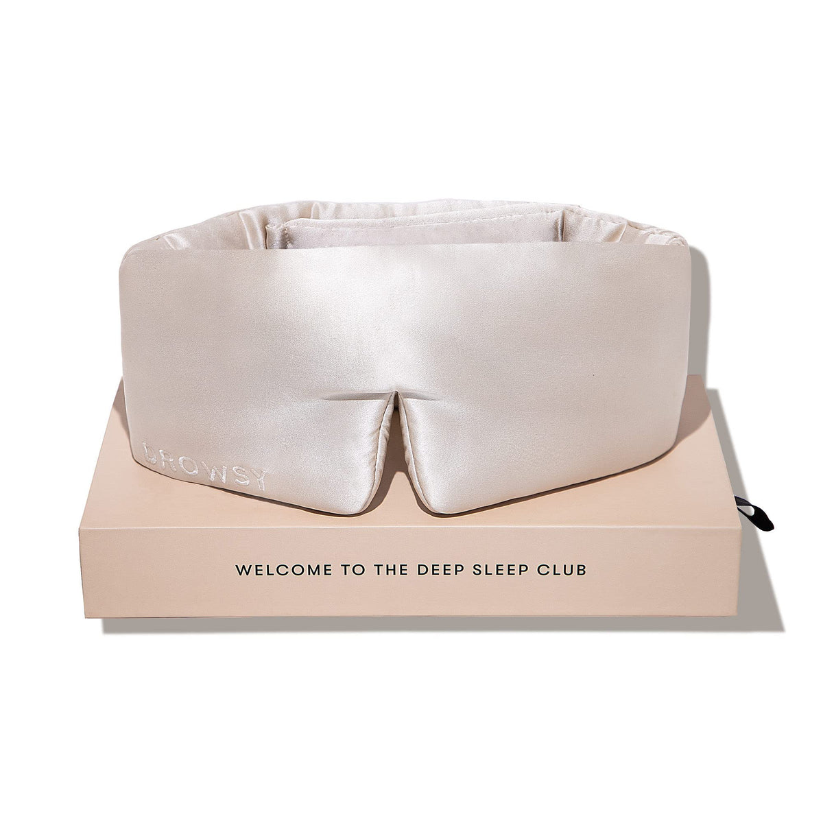 DROWSY Silk Sleep Mask - Face-hugging, padded cocoon in pure Mulberry silk