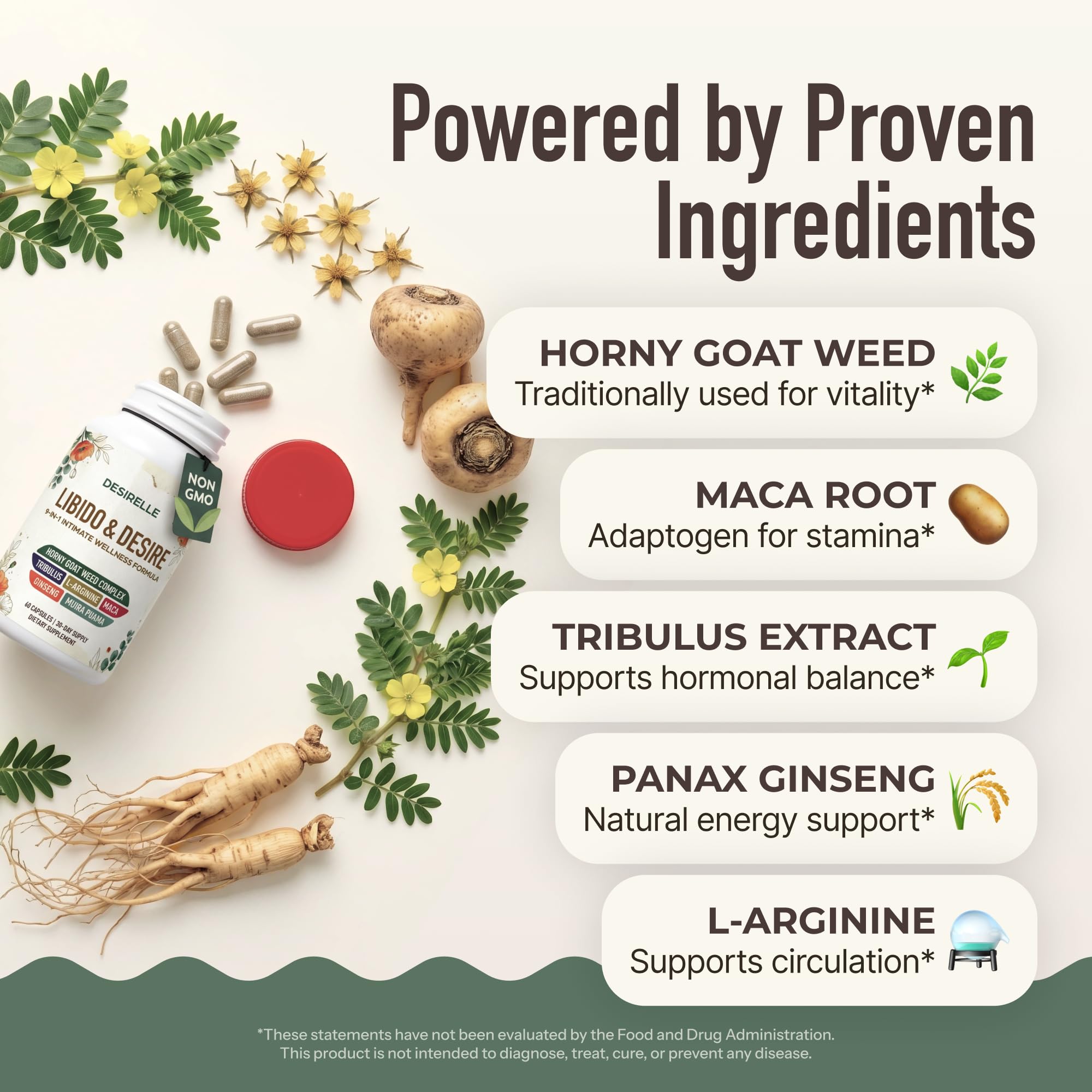 Women Libido Support Supplement with Horny Goat Weed

