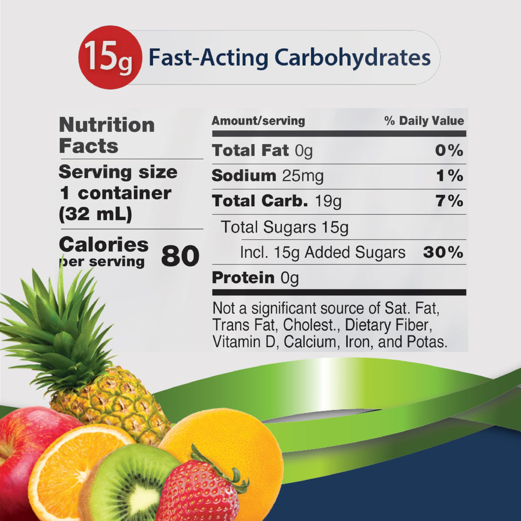 TRUEplus Glucose Gel Pouch – Fast-Acting Carbs, Gluten Free

