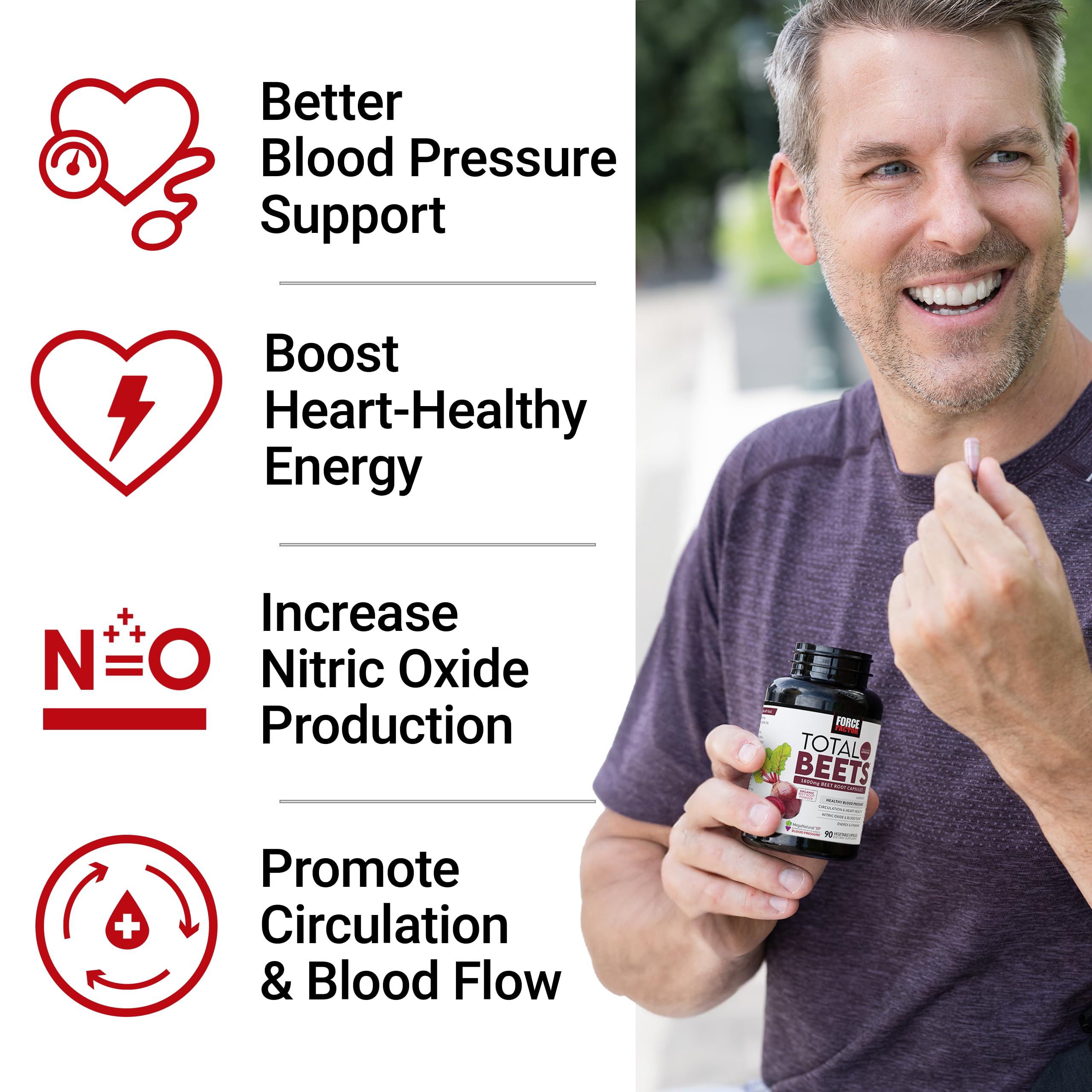 Beet Root Capsules by Force Factor | Circulation


