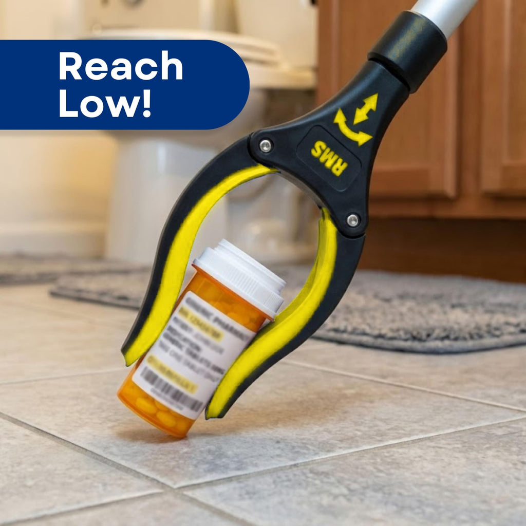 Reacher Grabber Set with Rotating Jaws for Daily Living

