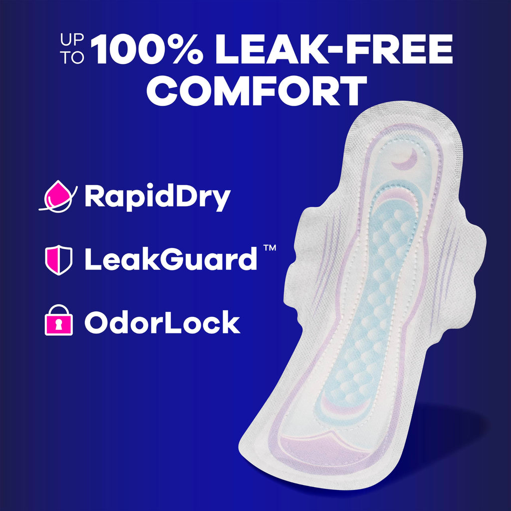 Always Ultra Thin Pads – LeakGuard & RapidDRY

