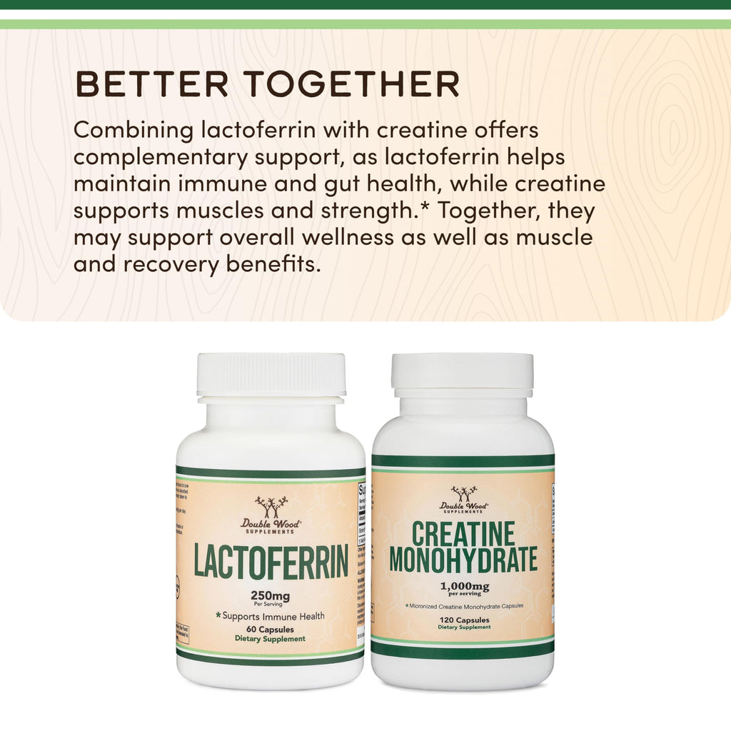Bioferrin Lactoferrin Supplement 250 mg | Double Wood

