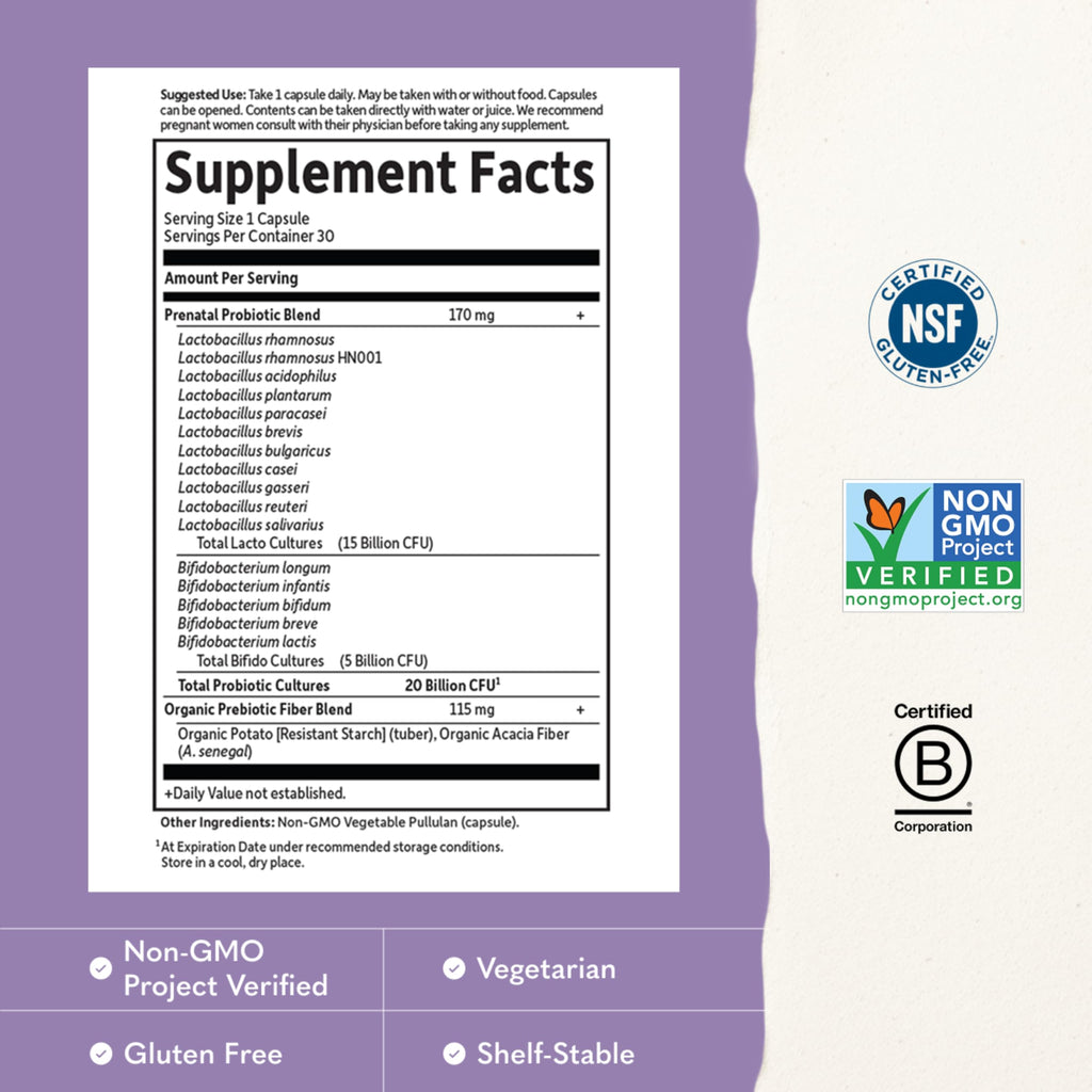 Garden of Life Dr Formulated Prenatal Probiotics Once Daily

