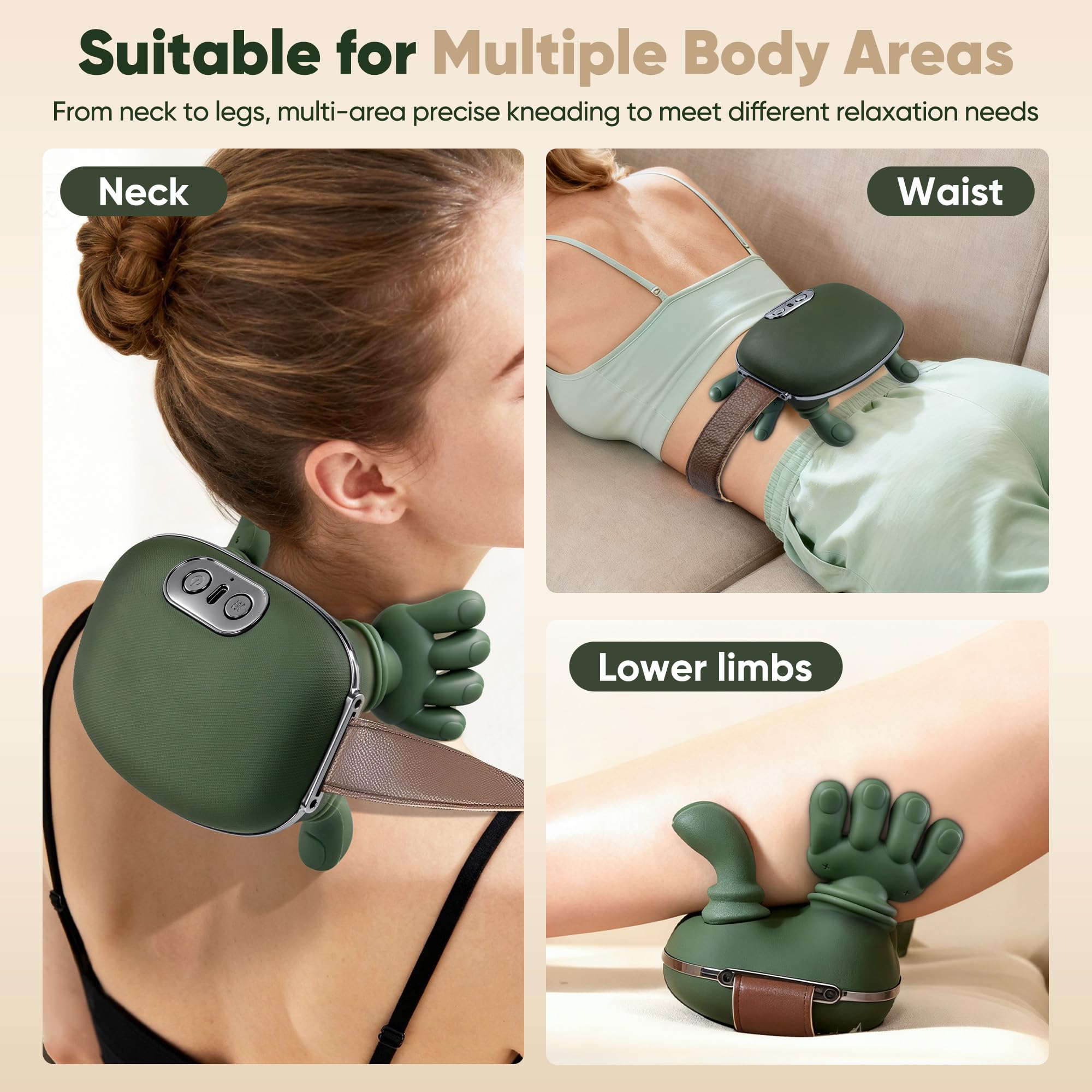 Shoulder and Neck Massager with Heated 4D Kneading

