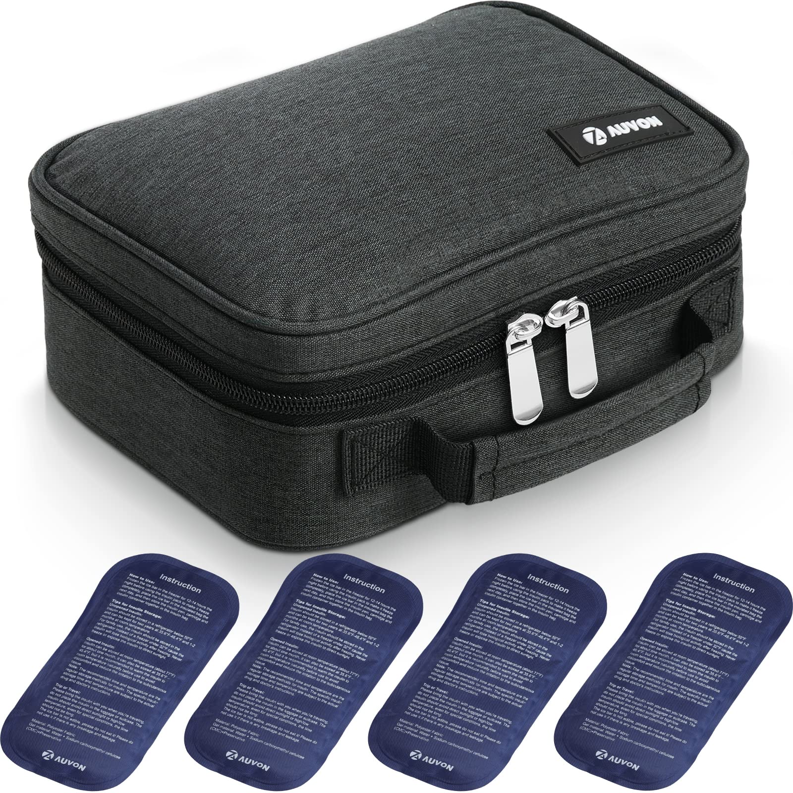 AUVON Insulin Travel Cooler Case – TSA-Approved

