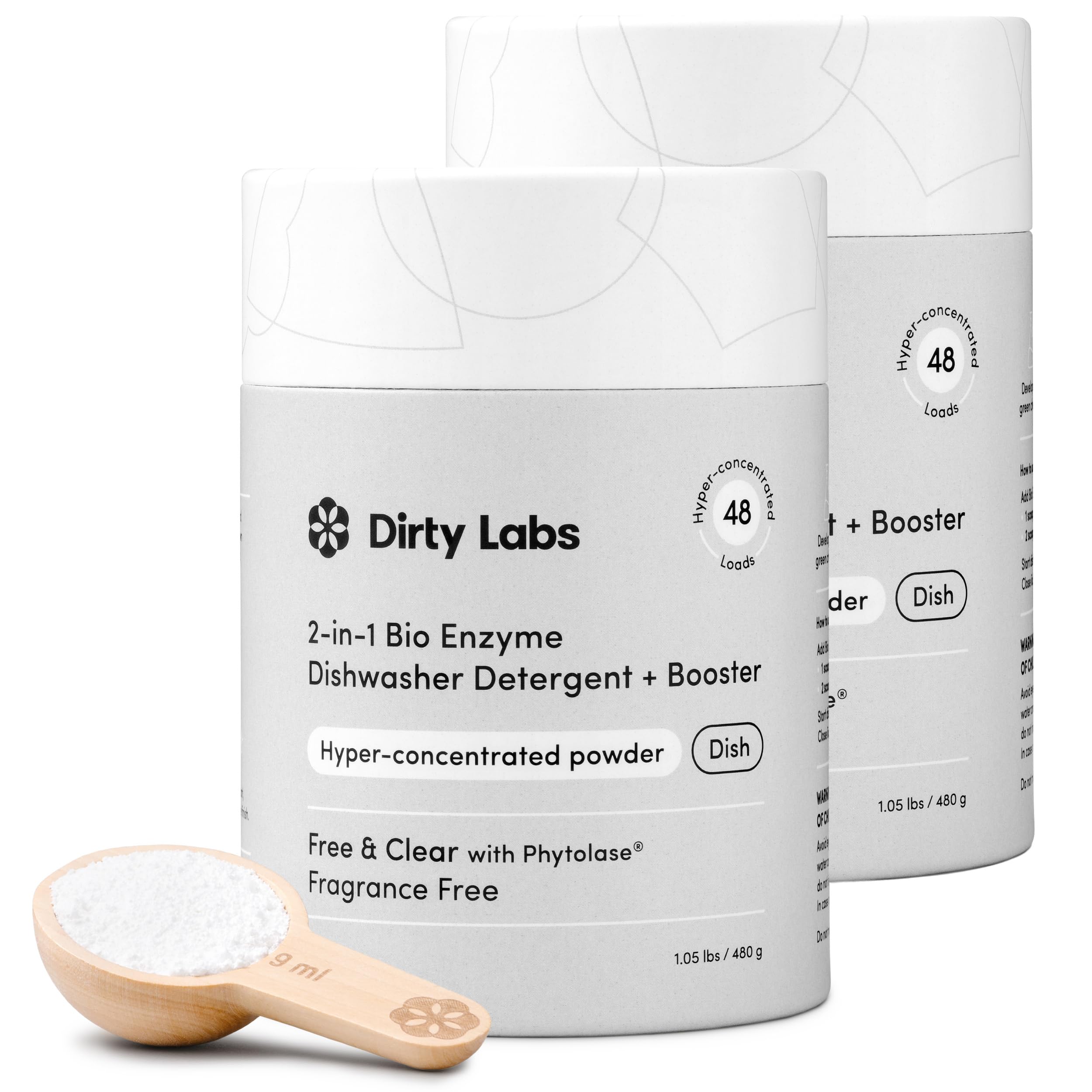 Dirty Labs Dishwasher Detergent and Booster 2-in-1 Enzymatic Formula


