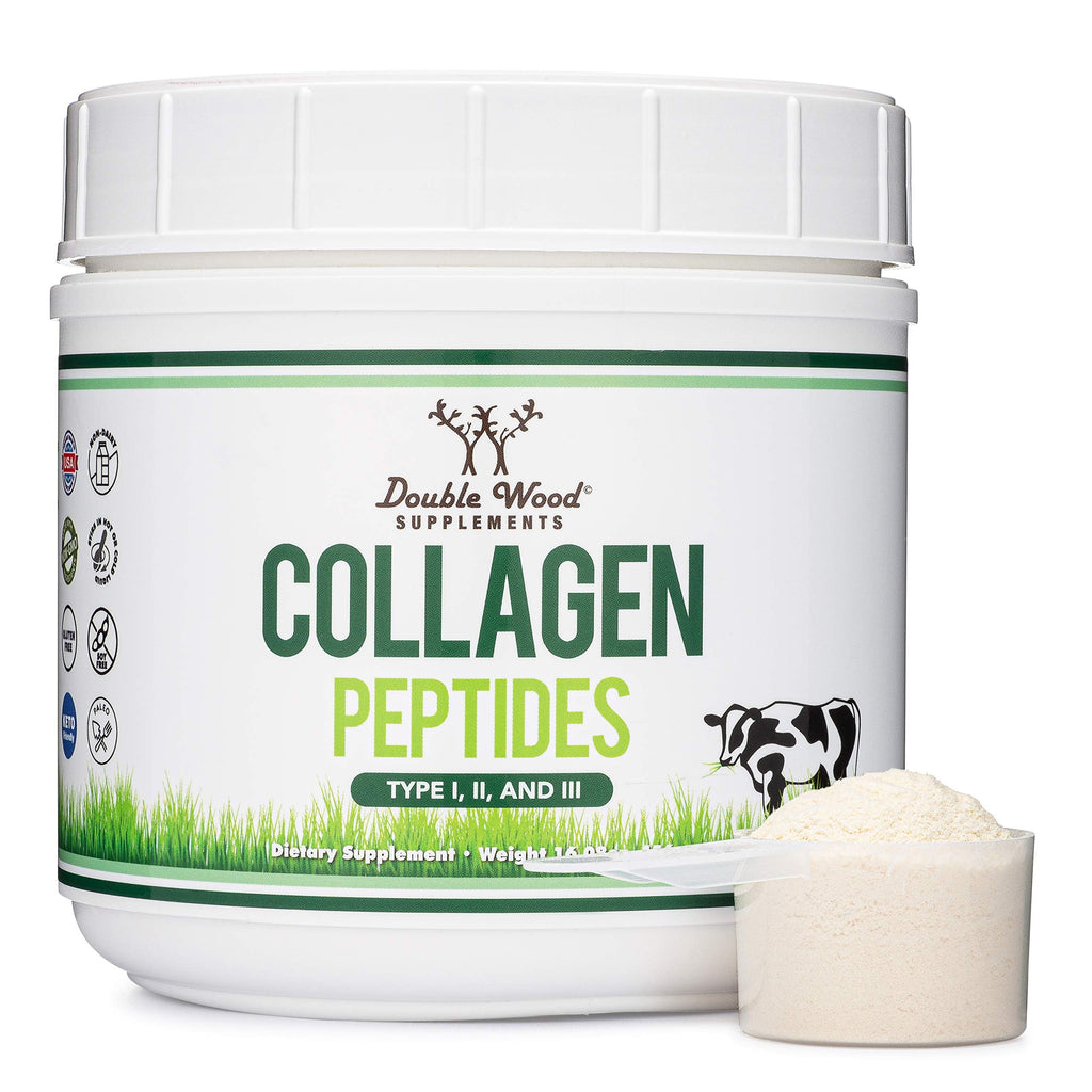 Double Wood Peptides Supplement | Hair, Skin & Joint Support


