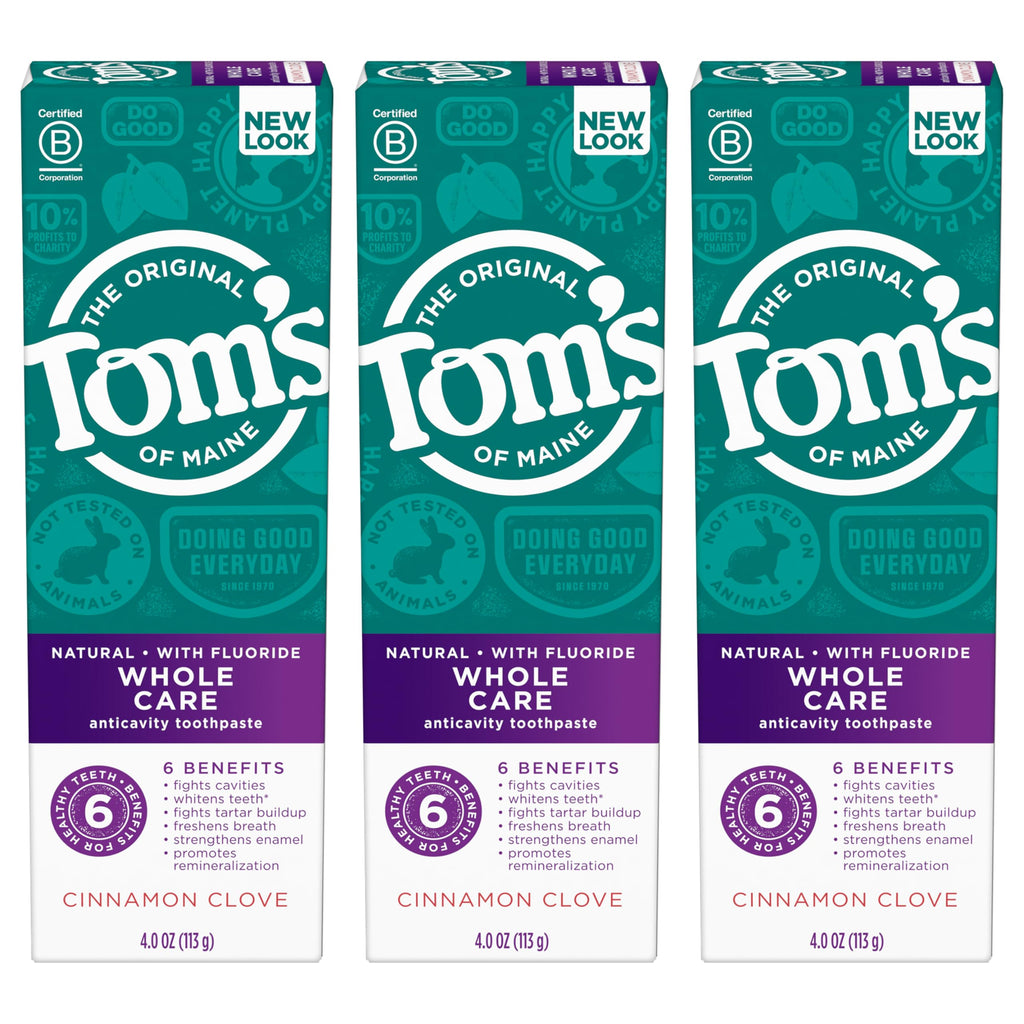 Tom's of Maine Whole Care Natural Fluoride Toothpaste

