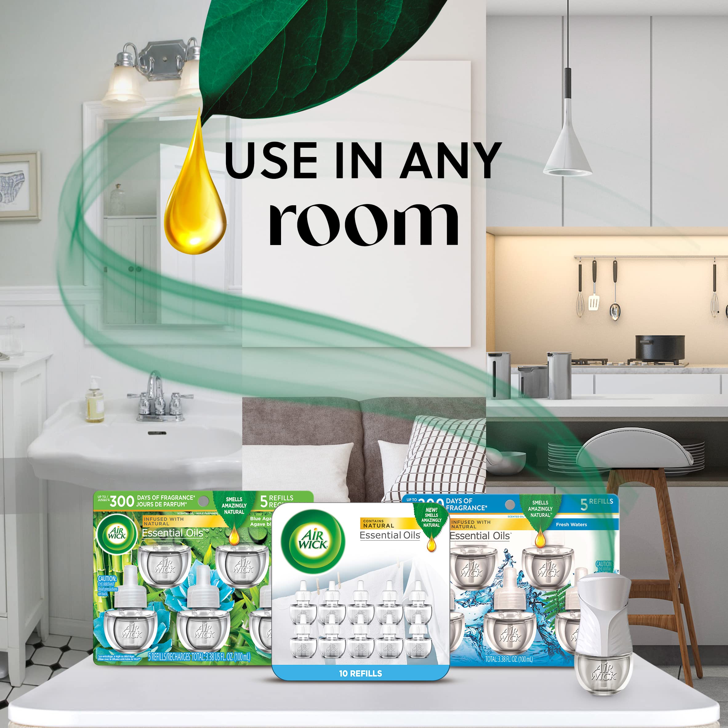 Air Wick Plug-In Scented Oil Refills - Long-Lasting Fragrance

