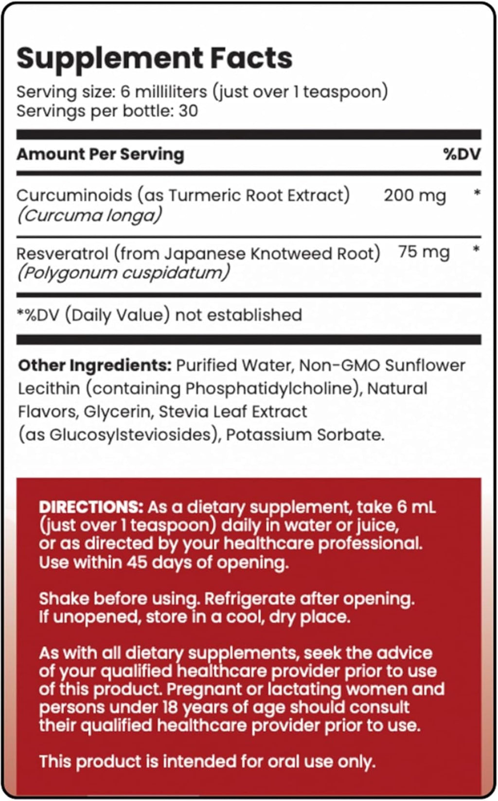 Liposomal Curcumin + Resveratrol Liquid | Rho Nutrition


