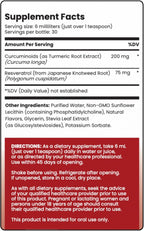 Liposomal Curcumin + Resveratrol Liquid | Rho Nutrition

