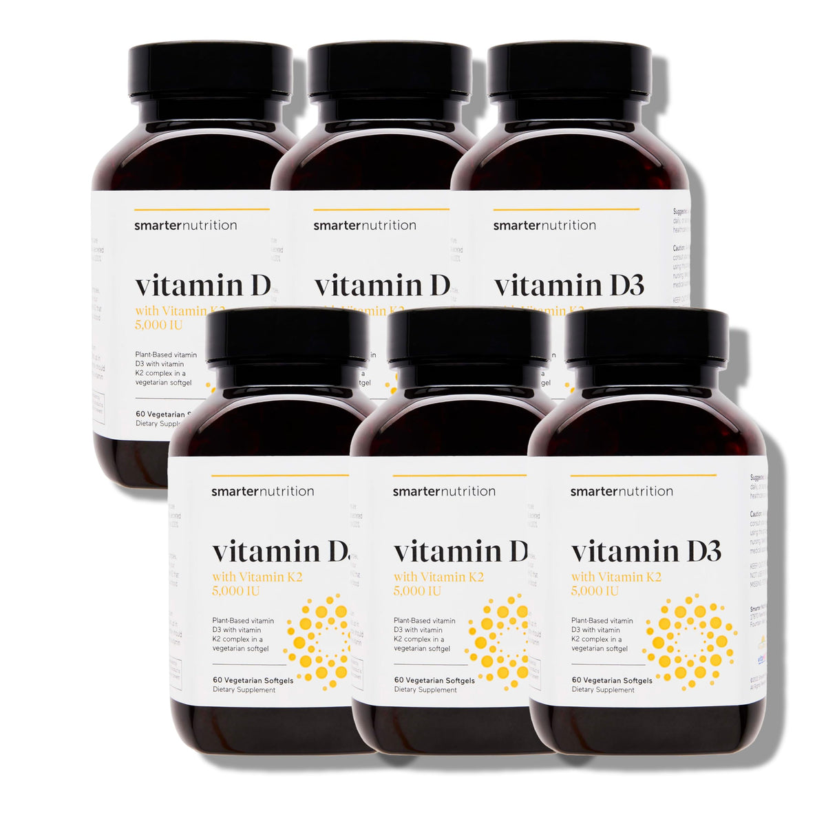 Vitamin D3 K2 by Smarter Nutrition – Vegan D3 5000 IU + 1100 mcg