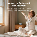 Buffbee Alarm Clock with Sound Machine - Gentle Wake

