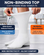 Special Essentials Diabetic Crew Socks for Men & Women

