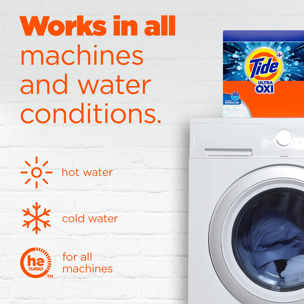 Tide Ultra OXI Powder Laundry Detergent Deep Clean for Colors

