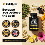 X Gold Health Vitamin D & K Complex with Zinc


