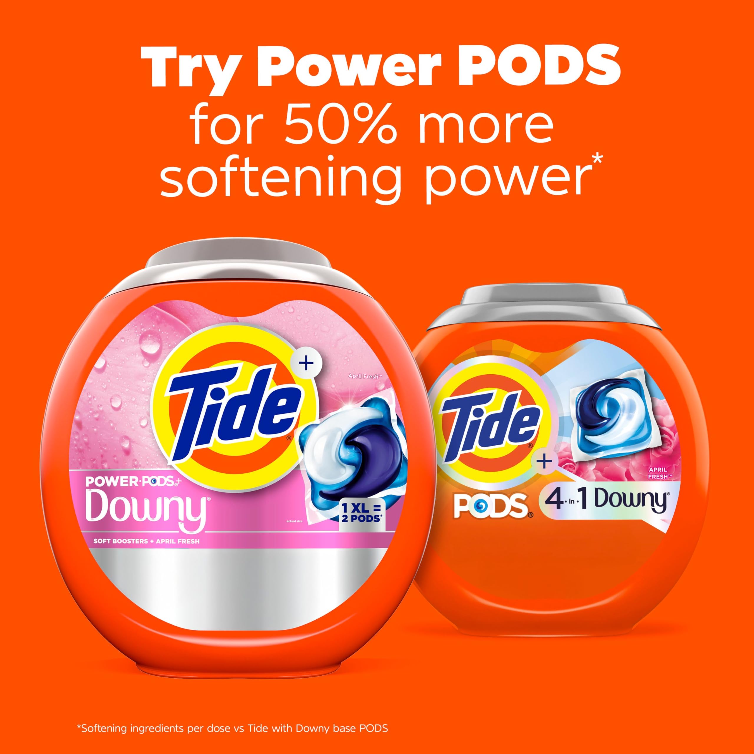 Tide PODS with Downy 4-in-1 Detergent Pacs | April Fresh

