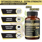 Agobi 5in1 Ashwagandha Capsules with Turmeric & Rhodiola Rosea

