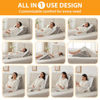 Ruqmuis 3-Piece Wedge Pillow Set | After Surgery

