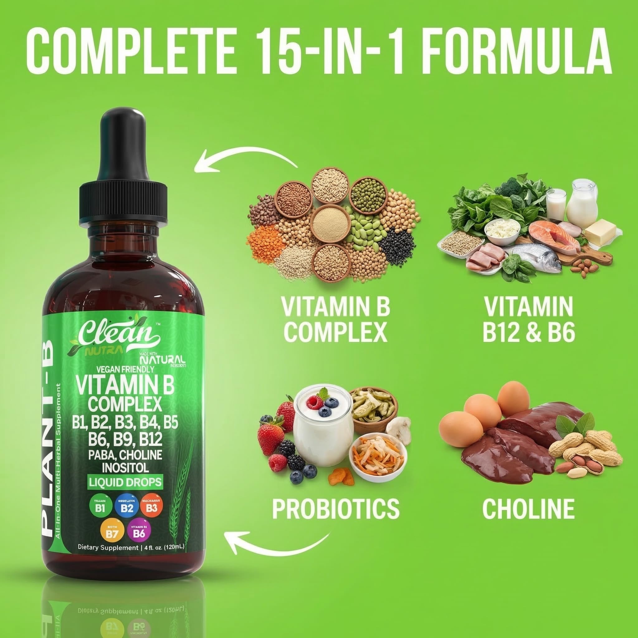 Vitamin B Complex Liquid Drops | Clean Nutra

