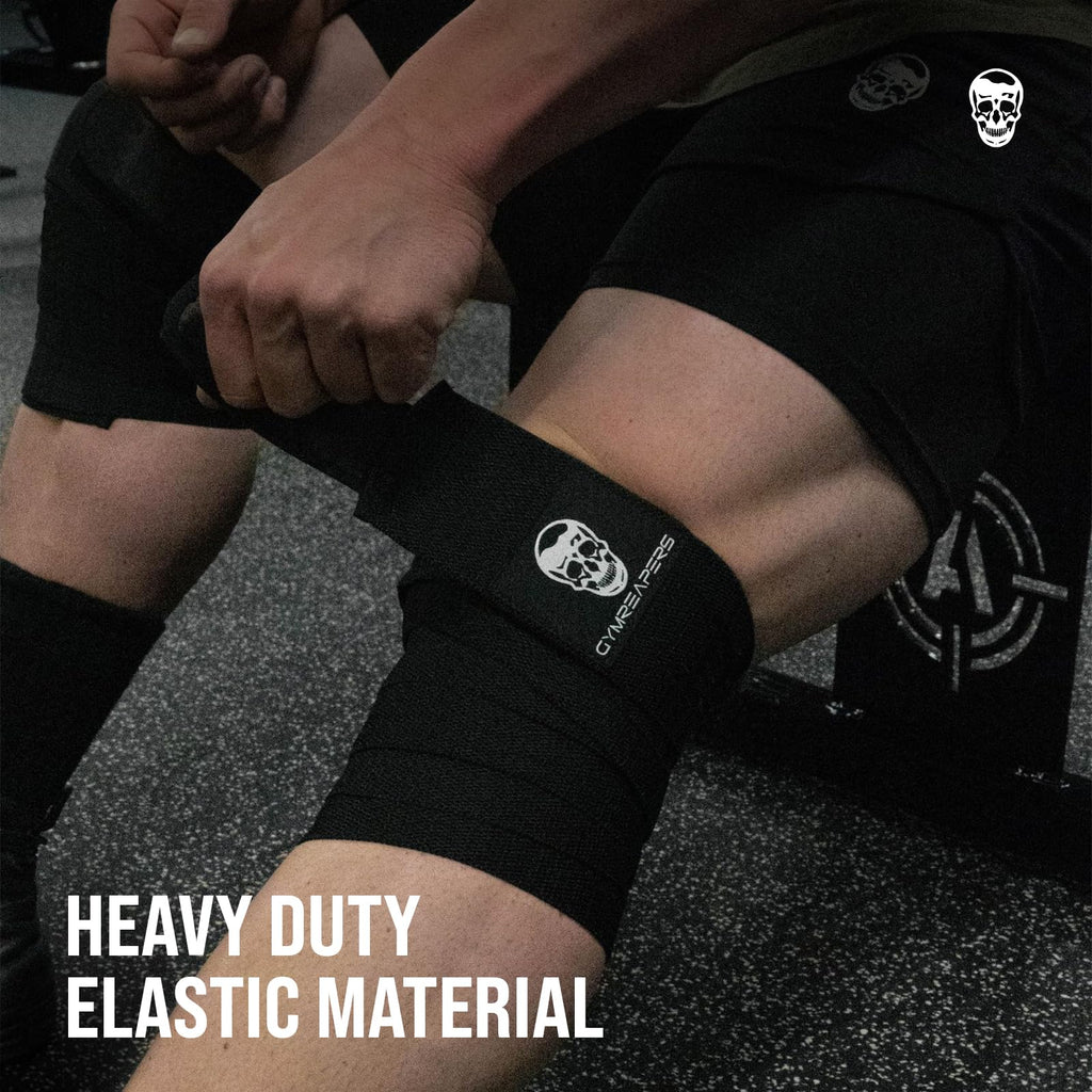 Gymreapers Knee Wraps 72 Inch for Squats and Powerlifting

