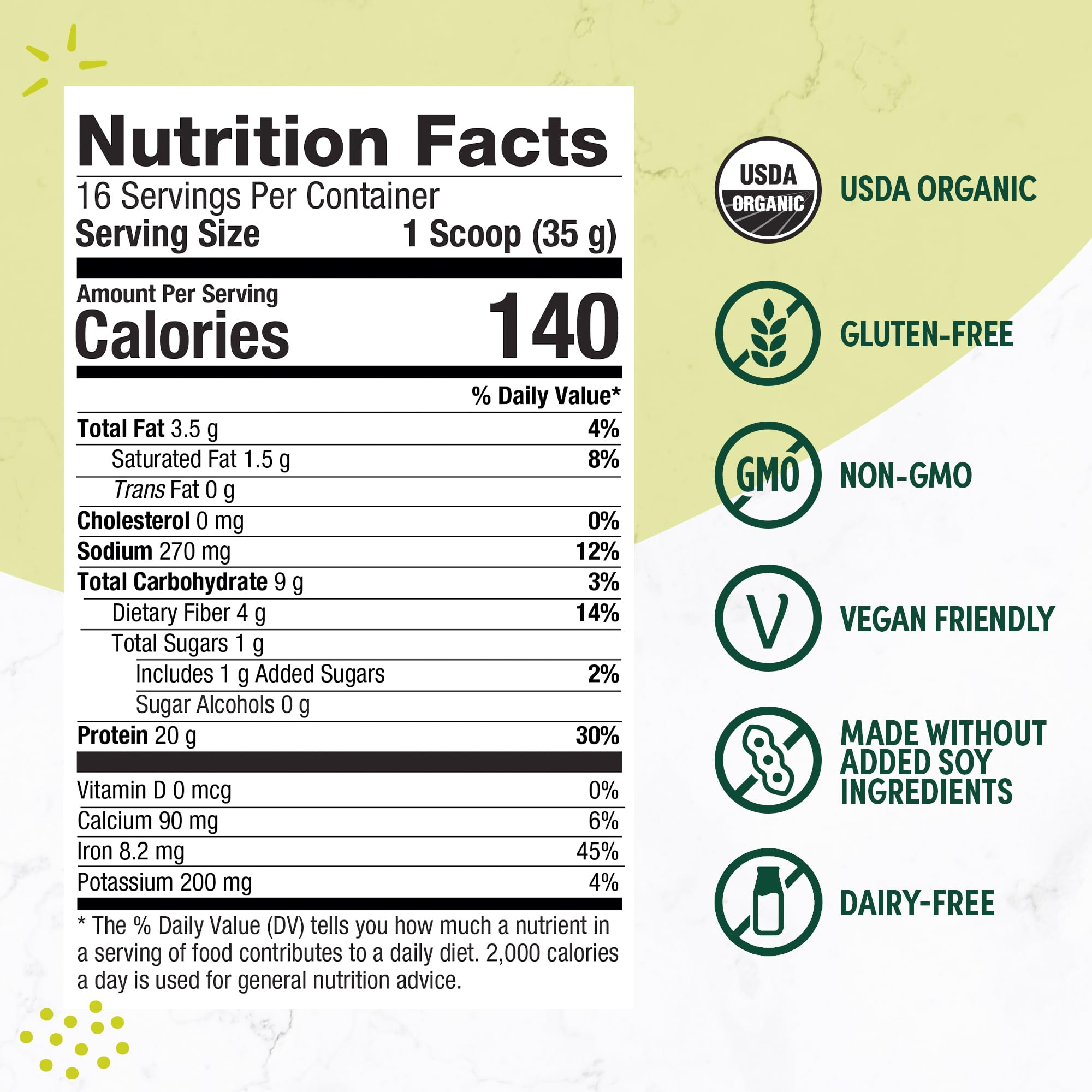 Purely Inspired Organic Plant-Based Protein Powder - Vegan

