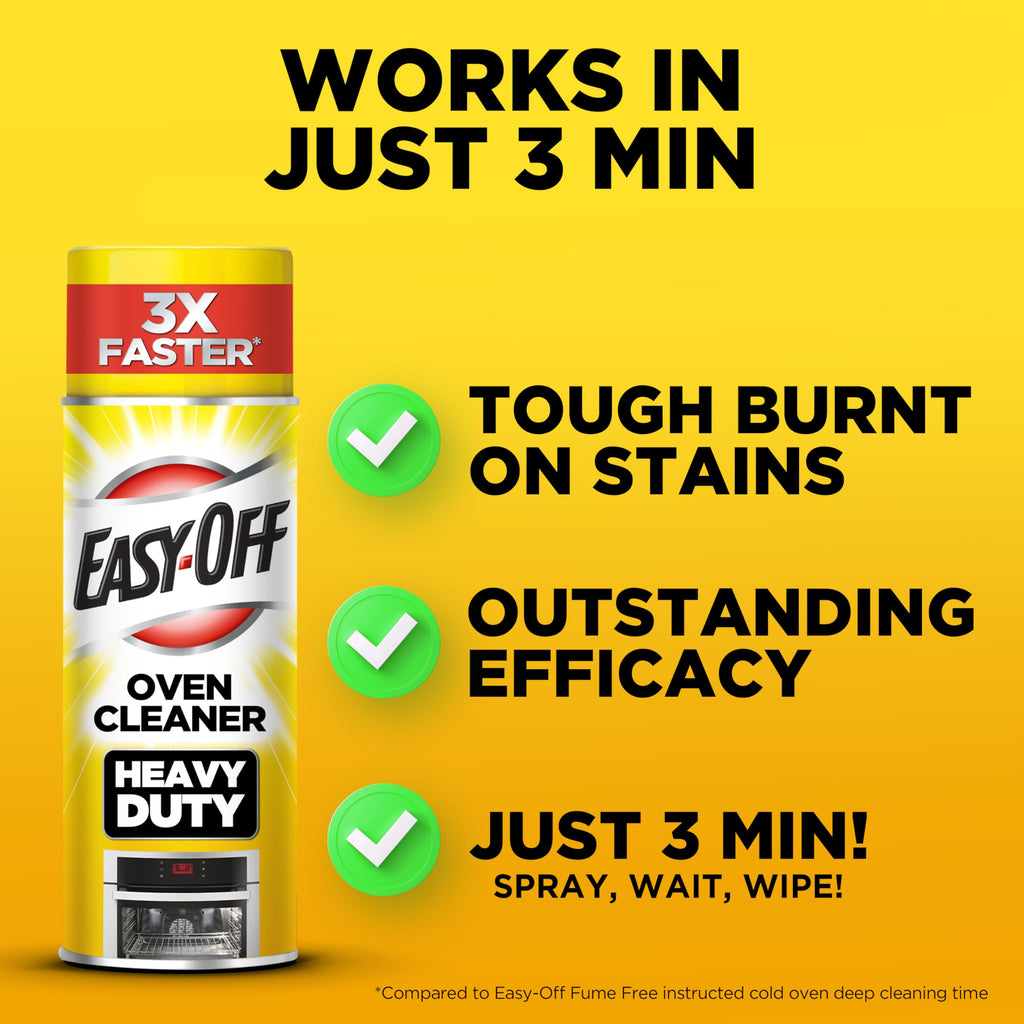 Easy-Off Heavy Duty Oven Cleaner | Fast Acting Degreaser

