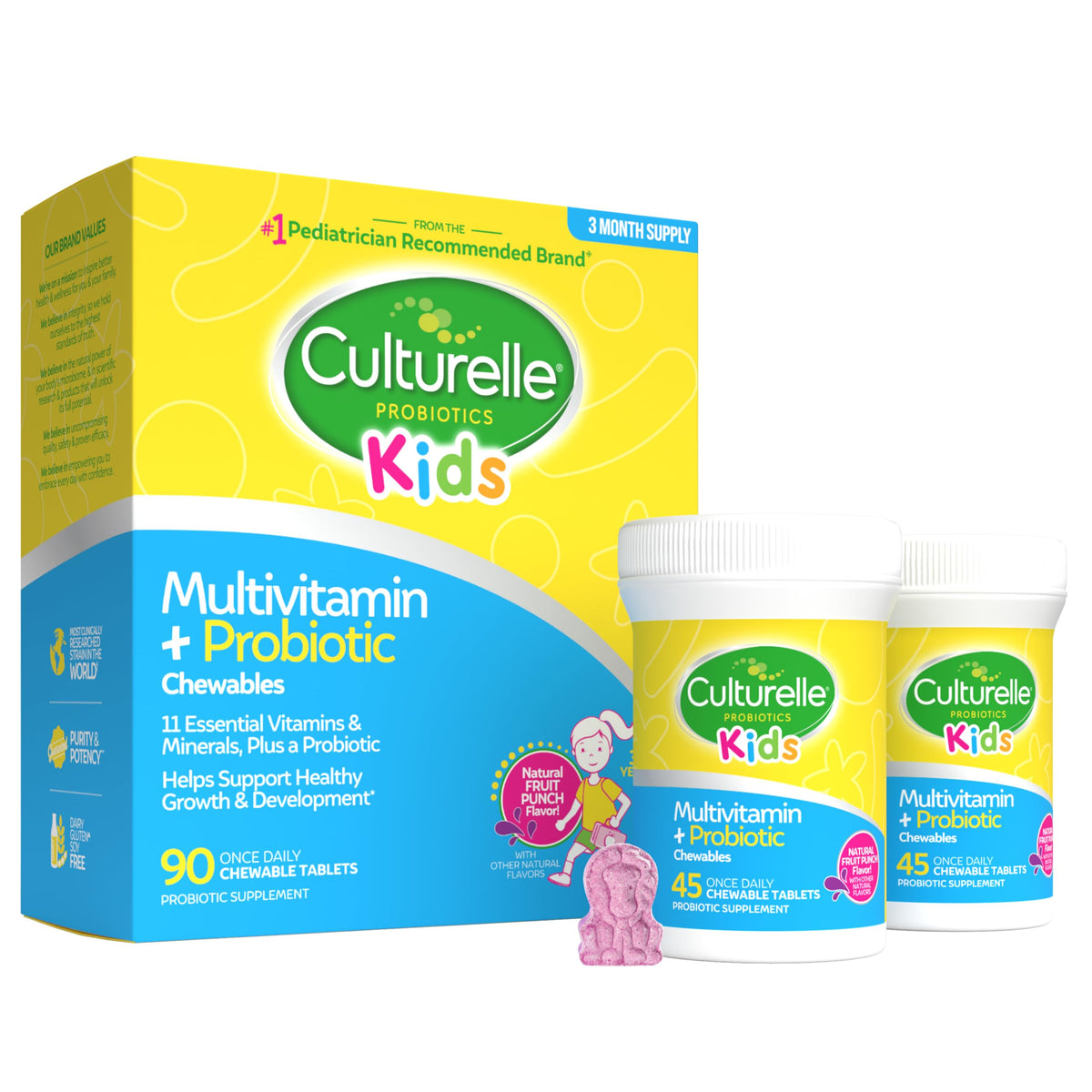 Culturelle Kids Complete Multivitamin Probiotic Chewables
