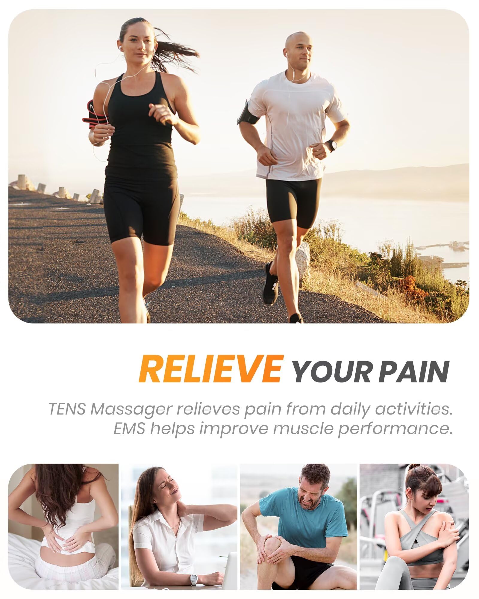 AVCOO TENS EMS Unit Dual-Channel | Pain Relief

