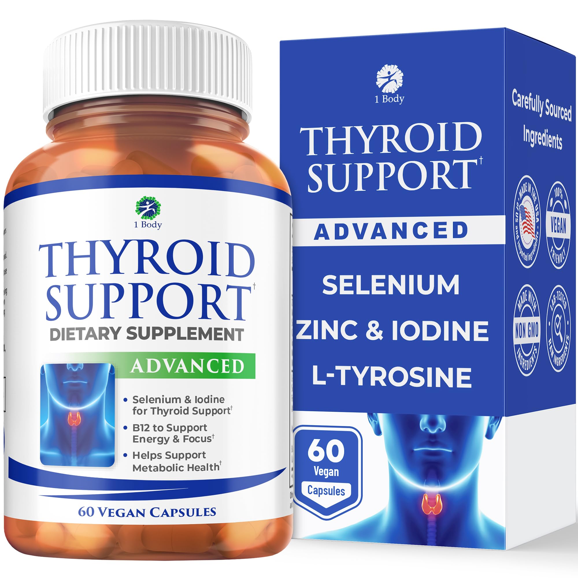 Thyroid Support Supplement for Women & Men | Minerals

