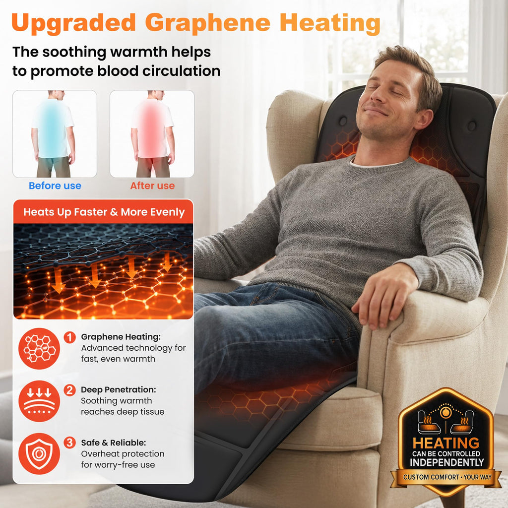 CILI Full Body Massage Mat with Heat and Vibration


