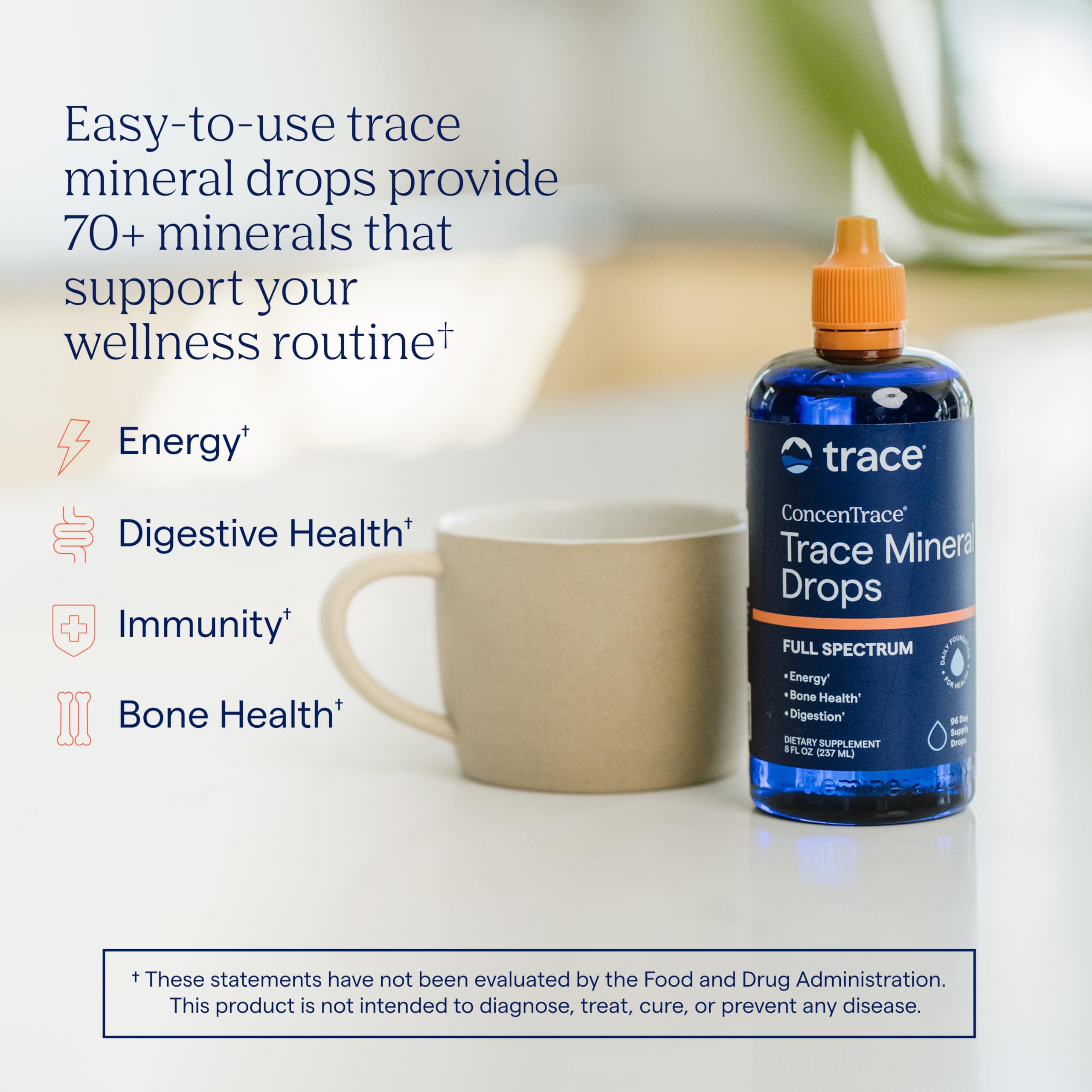 ConcenTrace Trace Mineral Drops - Liquid Mineral Supplement

