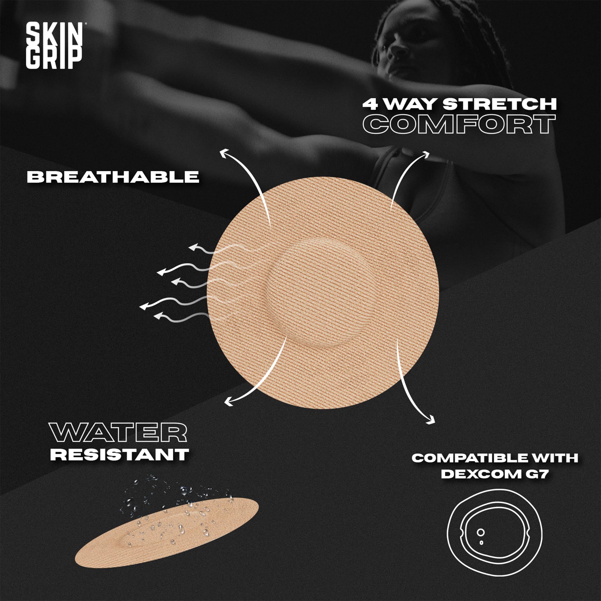 Dexcom G7 CGM Patch for Stelo by Skin Grip

