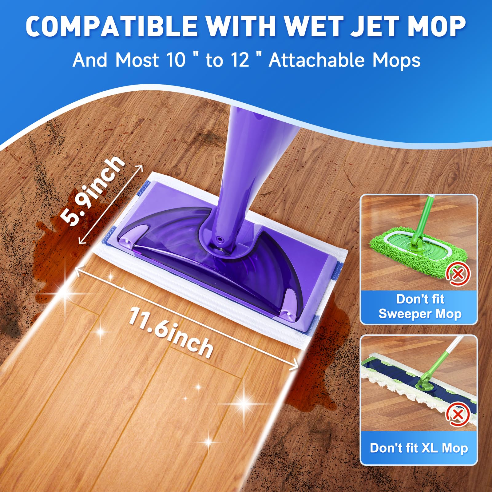 Swiffer WetJet Mop Pad Refills | Disposable Microfiber Pads

