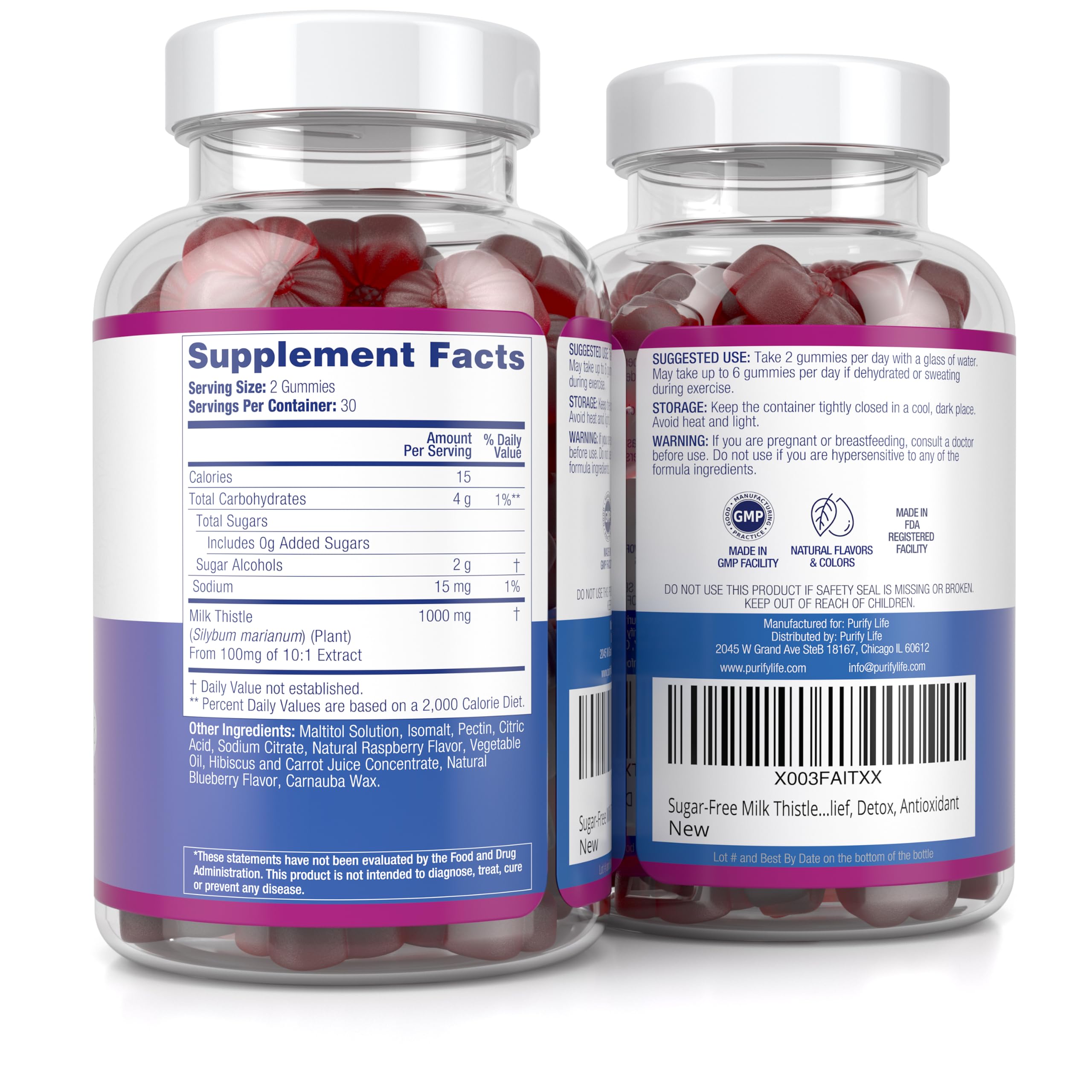 Purify Life Milk Thistle Supplement for Liver Support

