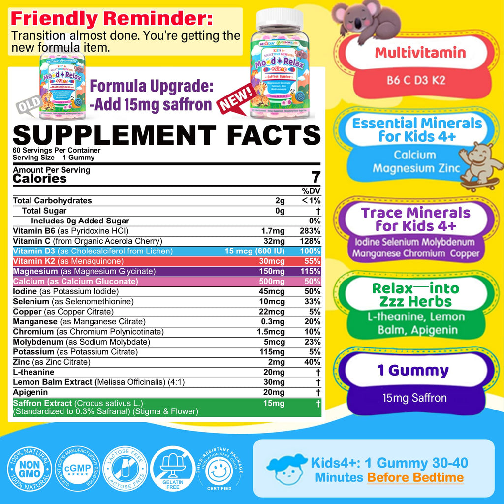 Kids Nighttime Multivitamin Mineral Gummies

