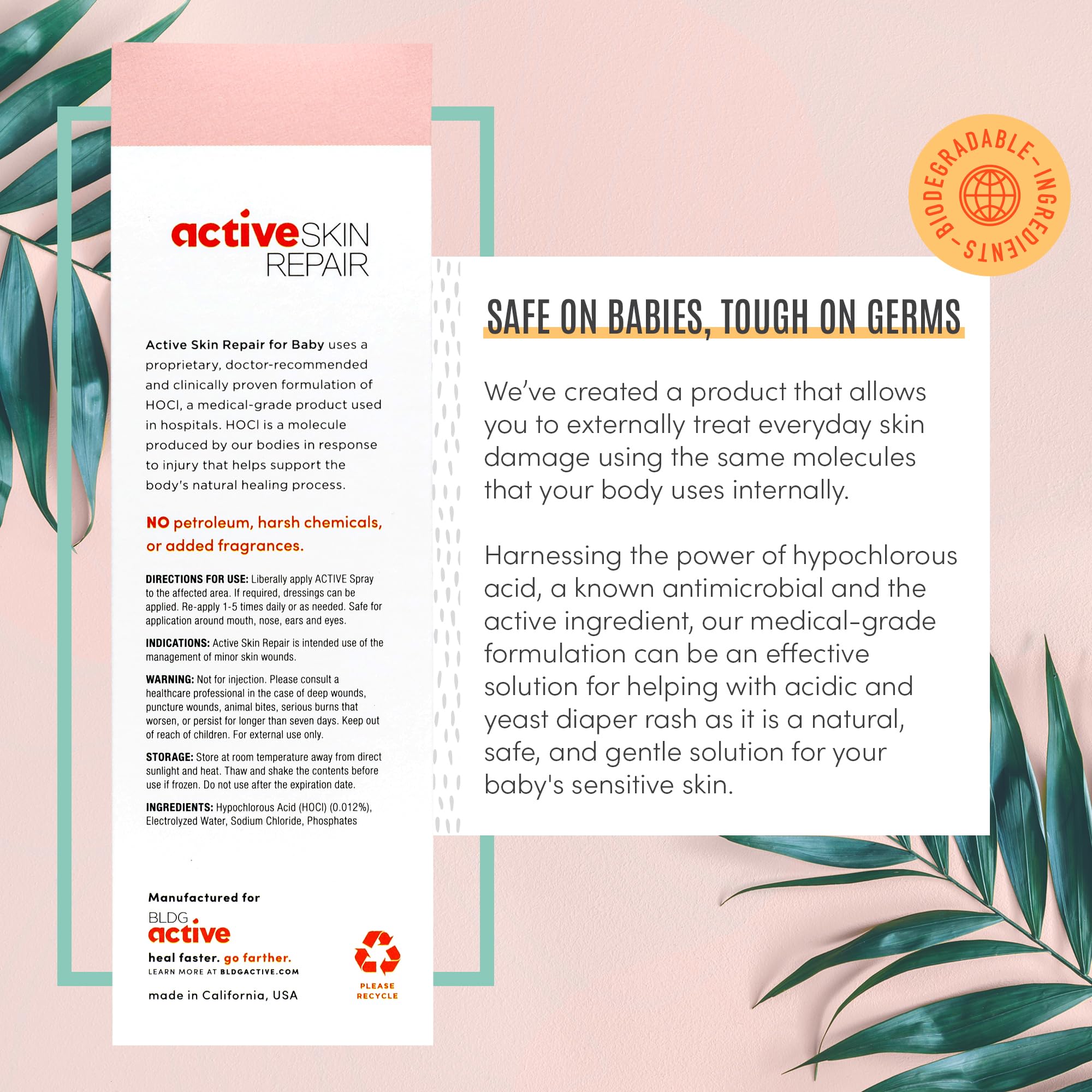 Active Skin Repair Baby Spray | Gentle Baby Skin Care

