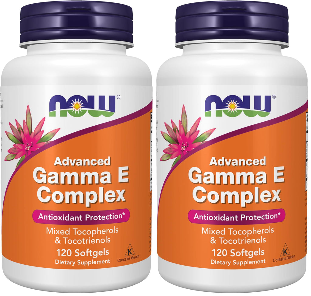 NOW Advanced Gamma E Complex Vitamin E with Mixed Tocopherols & Tocotrienols