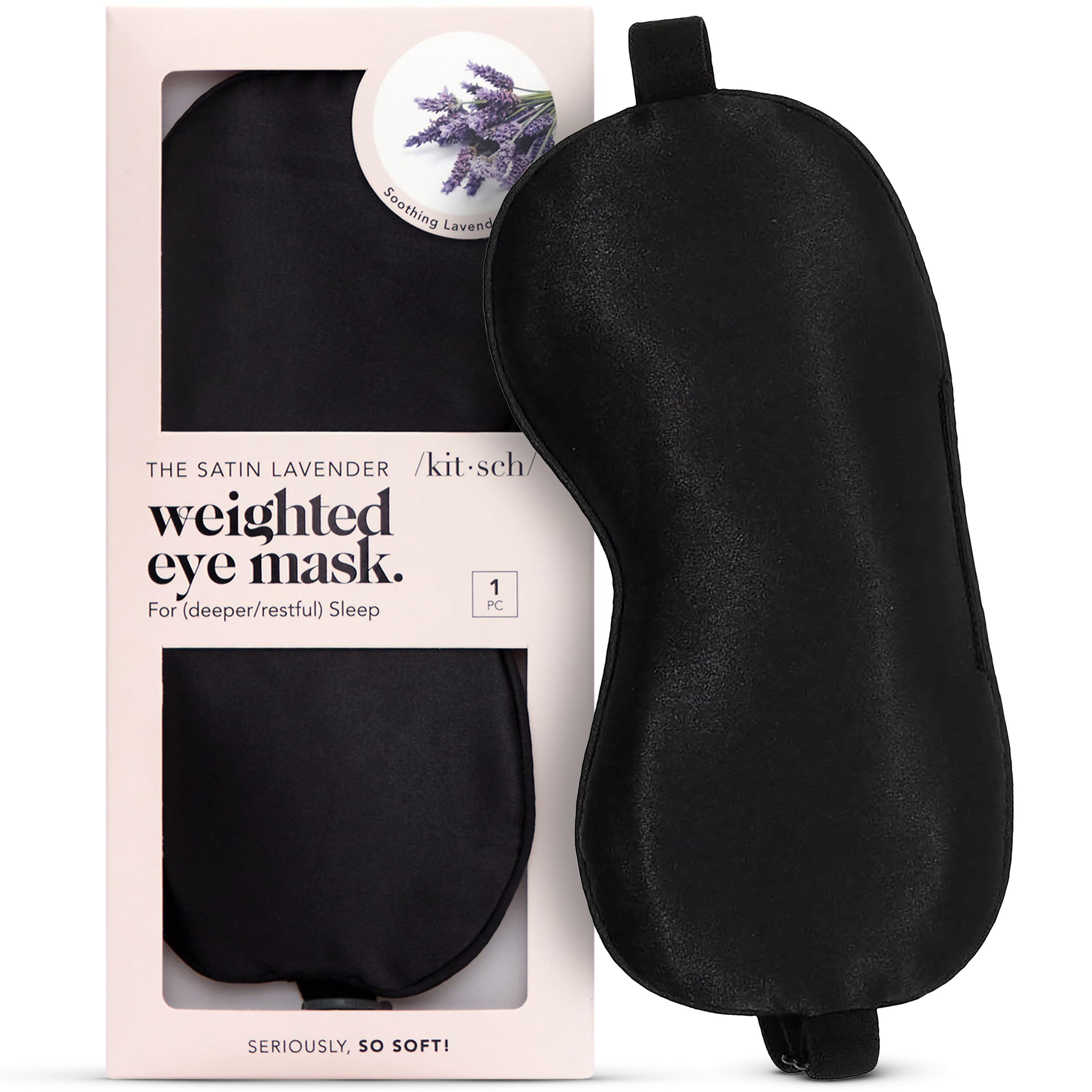 Kitsch Contour Pillow Eye Mask – Lash-Safe, Light-Blocking Sleep Mask