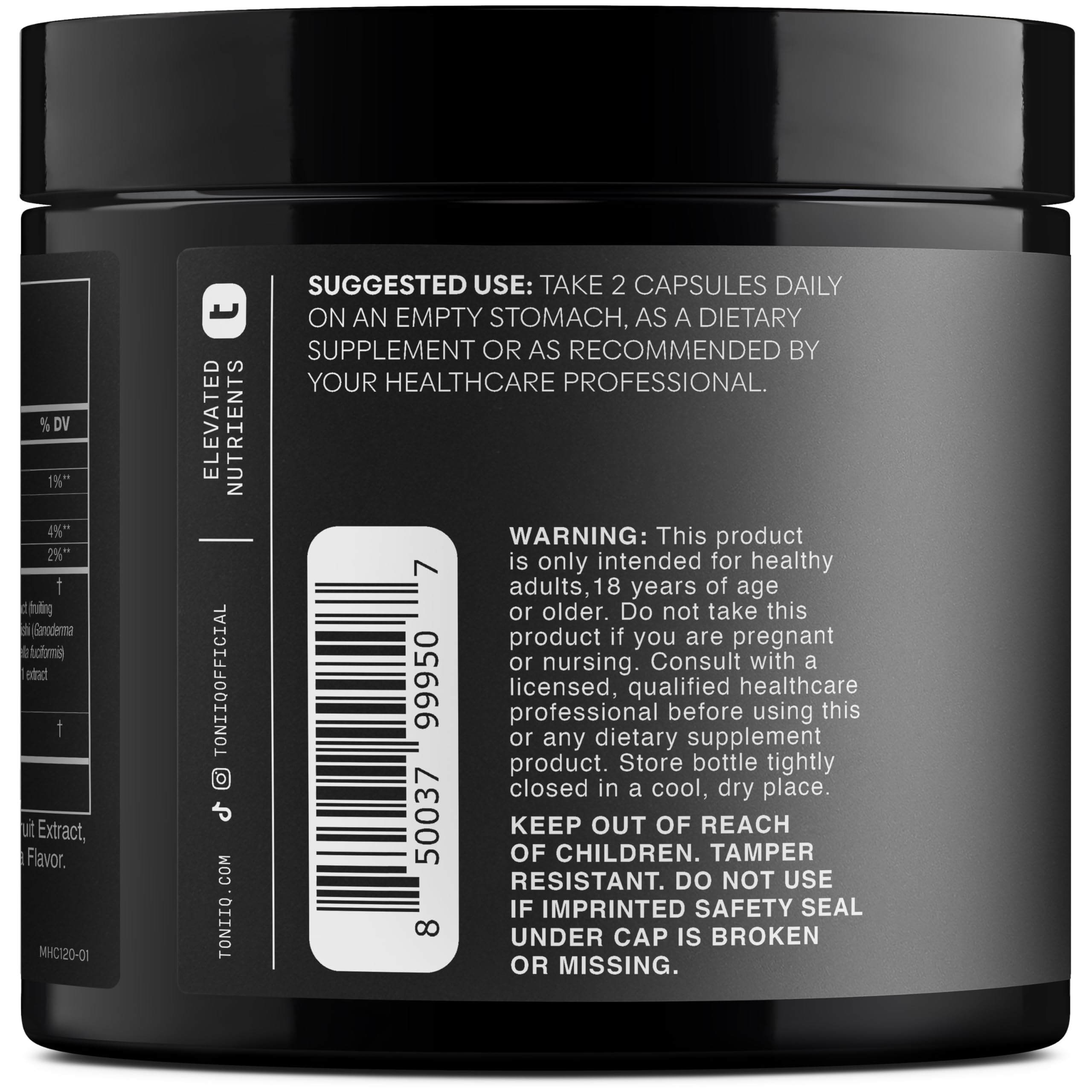 Toniiq NAC Supplement 1300mg | 98% Purity

