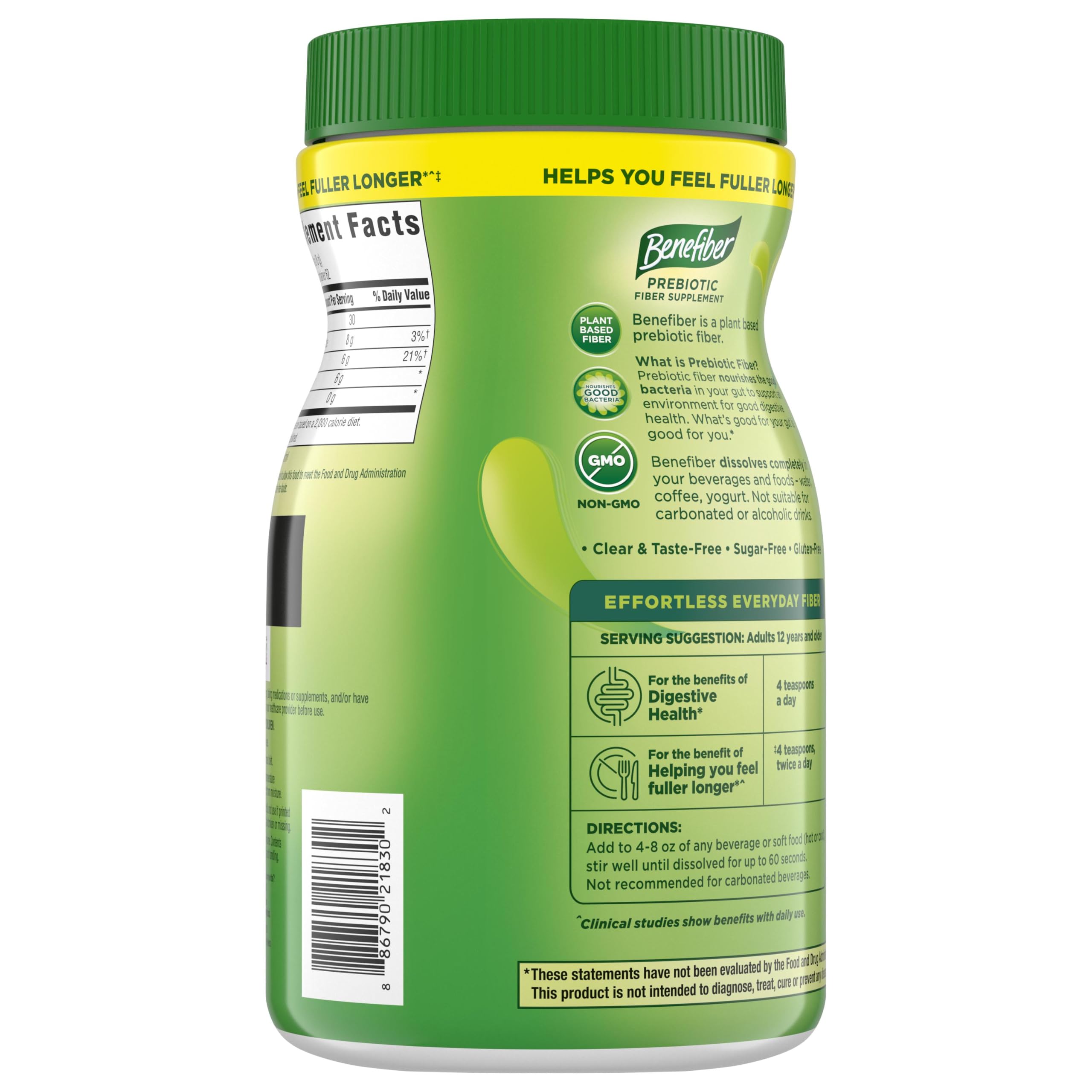 Benefiber Prebiotic Fiber Powder for Digestive Health

