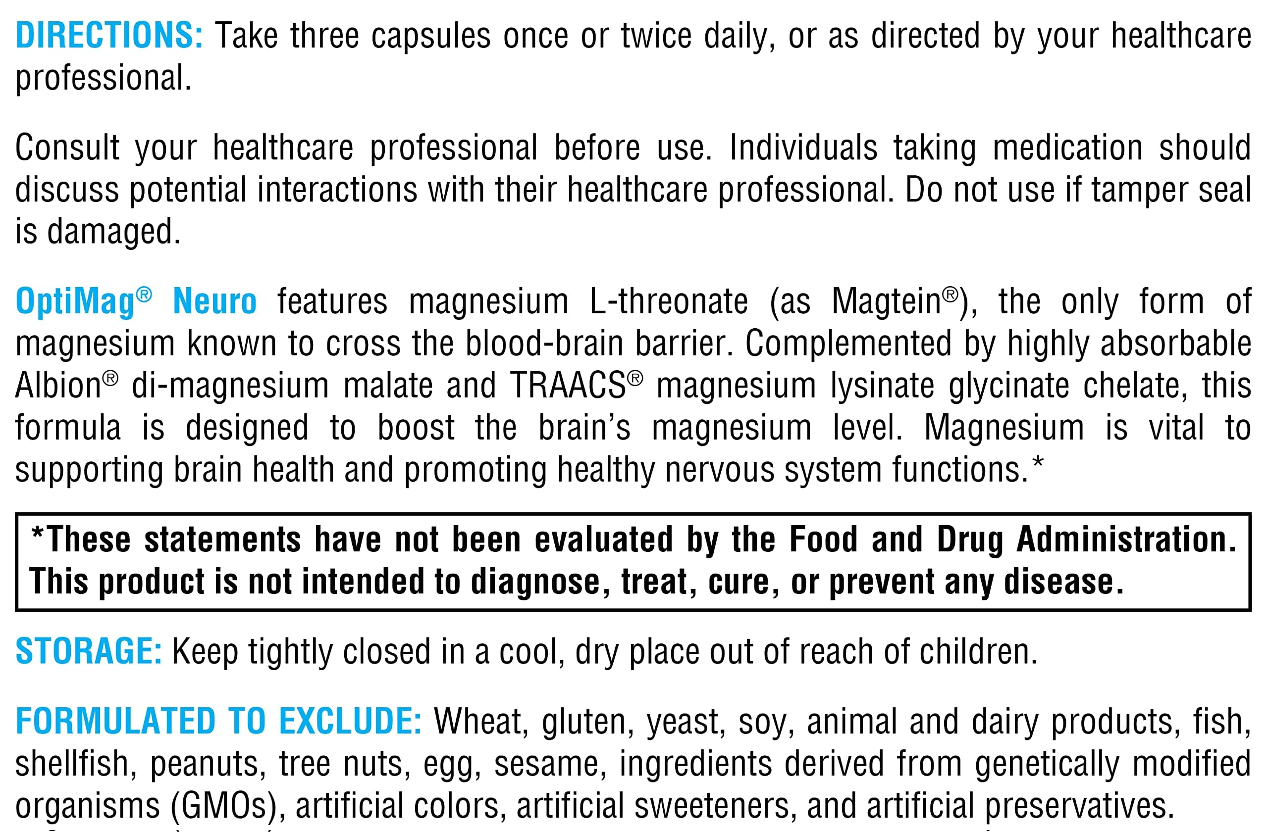 XYMOGEN OptiMag Neuro Magnesium L-Threonate for Brain

