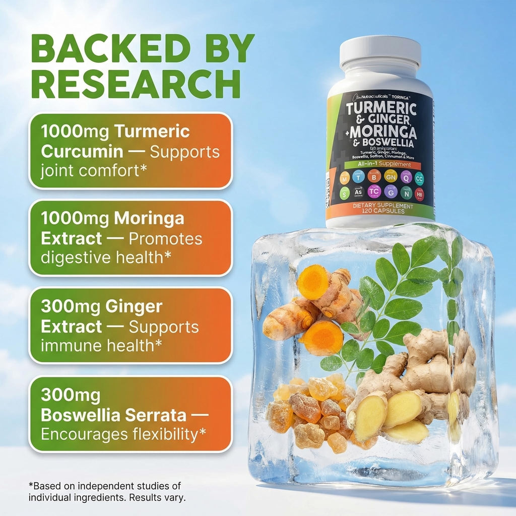 Clean Nutra All-in-One Turmeric Moringa Supplement

